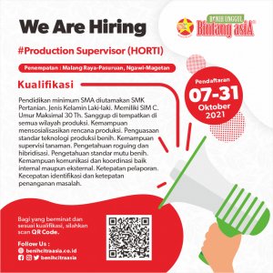 Production Supervisor (HORTI)