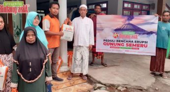 The Distribution of Aid materials for the victims of Mount Semeru’s eruption